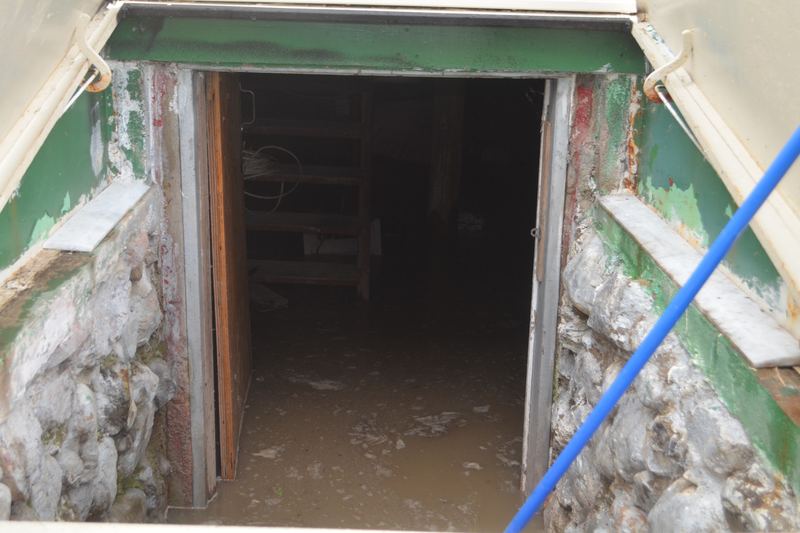 Sous-sol inondé après une crue soudaine